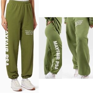 NWOT Mayfair‎ The Lable PSA Sweatpant Jogger “You Attract What You’re Ready For”